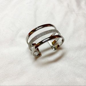 Charming Charlie Chunky Silver Cuff Bracelet